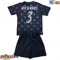 Camiseta Estados Unidos Chris Richards #3 Visitante Equipación para niños Mundial 2026 manga corta (+ pantalones cortos)
